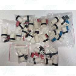 Assorted Player Arcade Start Button Bulk Offer New (26 Pcs)