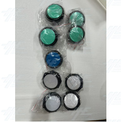 Assorted Multicolour Big Buttons with Microswitch Bulk Offer - (9 Pcs)