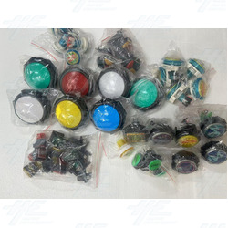 Assorted Multicolour and Differing Size Buttons Bulk Offer - (38 Pcs)