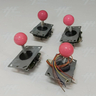 Assorted Arcade Joysticks with Pink Balltops - Used (4 Pcs) - Arcade Joysticks with Pink Balltops