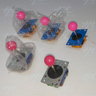 Assorted Arcade Joysticks with Pink Balltops -  New (5 Pcs) - Assorted Arcade Joysticks - Pink