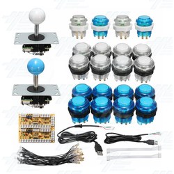 Two Player Arcade Kit for PC (DIY Type C) Sanwa Style Joystick