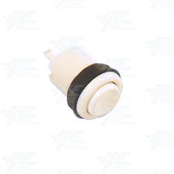 Pushbutton 34mm - Concave - White Pushbutton 34mm - Concave - White
