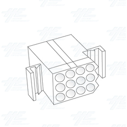 MOLEX 12 Way Plug Housing - 03-09-2122 MOLEX 12 Way Plug Housing - 03-09-2122