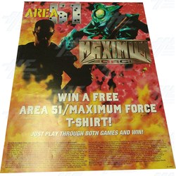 Area 51 and Maximum Force Promotional Poster Area 51 and Maximum Force Promotional Poster
