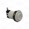 Arcade Push Button with Microswitch - White Arcade Push Button with Microswitch - White