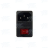 Power Socket with Fuse (Rectangle Type)