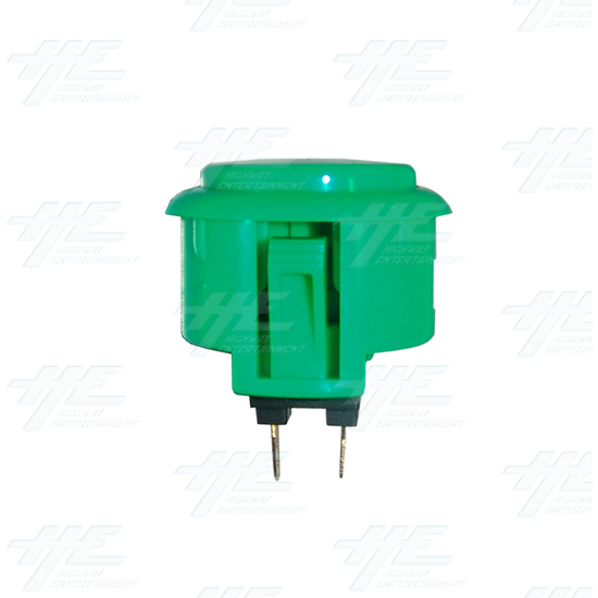 Sanwa Push Button OBSF-30 Green - Side View