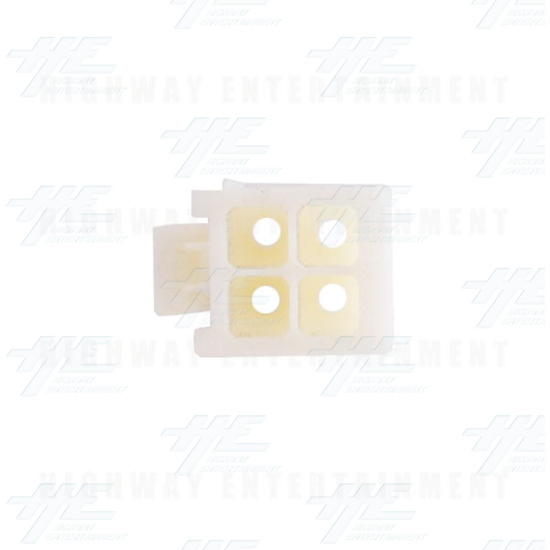 TYCO ELECTRONICS Universal Plug Housing, 4 Way Mate N Lok Plug - 172167-1 - Top View