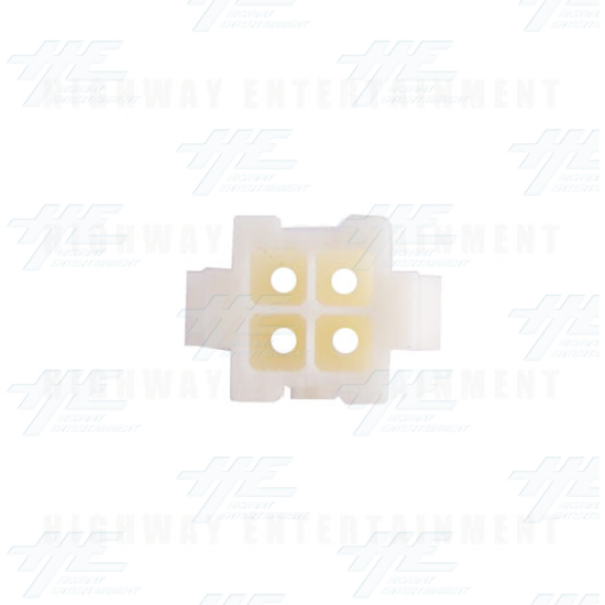 TYCO ELECTRONICS Universal Receptacle Housing, 4 Way Mate N Lok Plug - 172159-1 - Top View