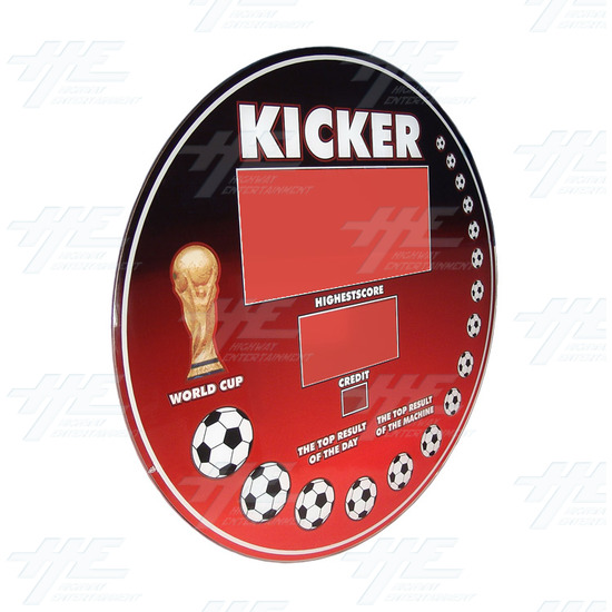 Kicker Display Glass (Top) - Angle View