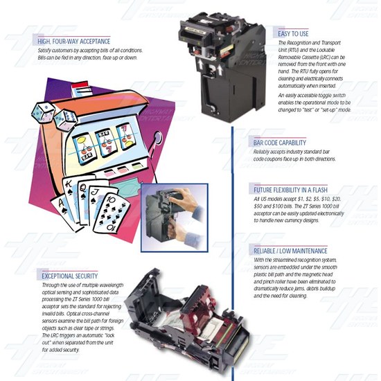 Australia Note Acceptor Mars ZT1103AU Model - Product Specification