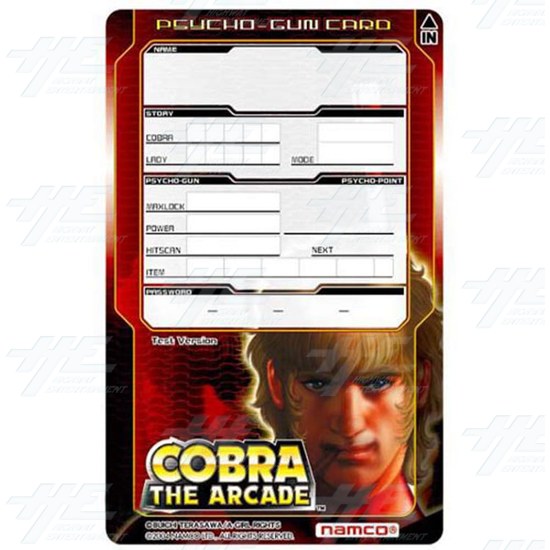 Cobra: The Arcade Arcade Machine - Psycho Gun Card