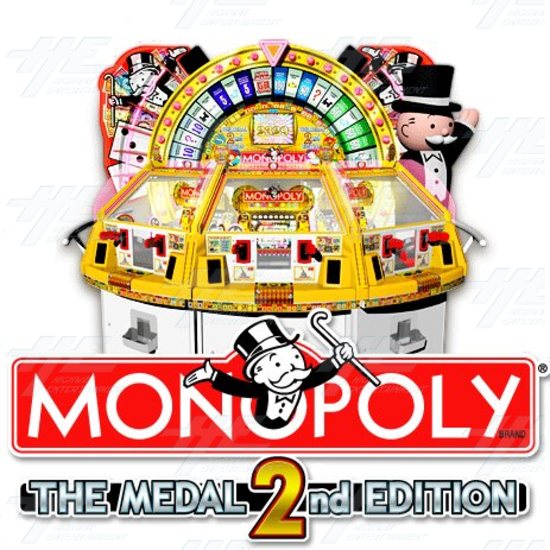 Monopoly: The Medal 2nd Edition Arcade Machine - Front View