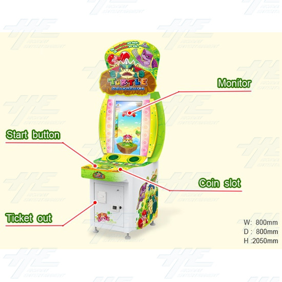 Turtle Adventures Ticket Redemption Machine - Turtle Adeventures Cabinet