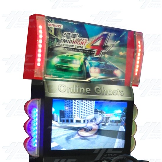 Metal Driving Arcade Cabinet (WMMT4 Style) with Outrun PC Game - Screen - Header