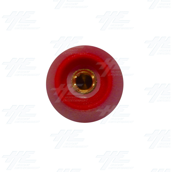 Baton Top for Arcade Joystick (Red) - Bottom View