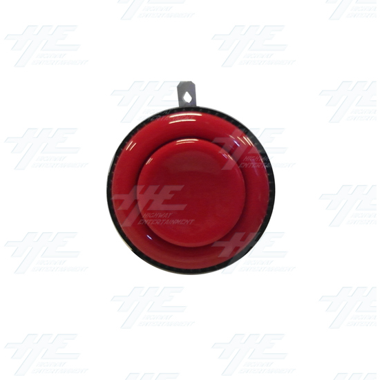 Arcade Push Button with Microswitch - Red (Premium Series) - Front View