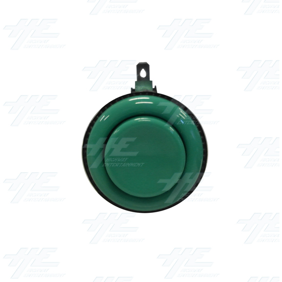 Arcade Push Button with Microswitch - Green (Premium Series) - Front View