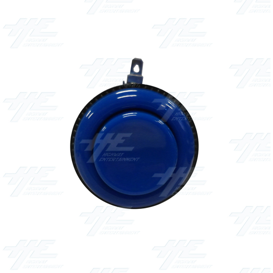 Arcade Push Button with Microswitch - Blue (Premium Series) - Front View