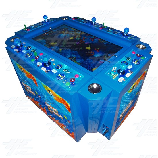 Ocean King English Version 32inch 6 Player Arcade Machine (located in China) - Angle View