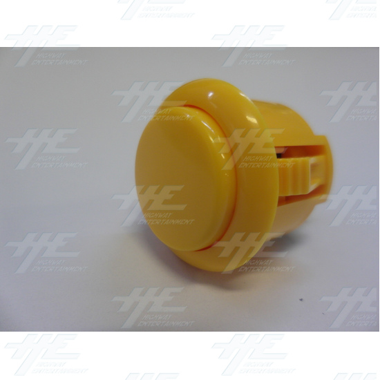 Sanwa Push Button OBSF-24 Yellow - Full View