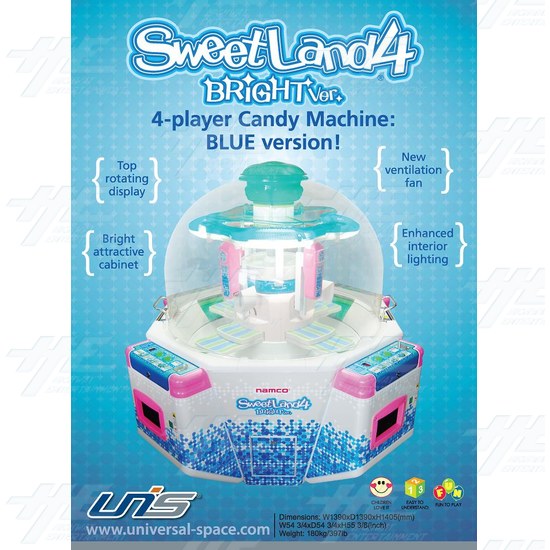 Sweet Land 4 Prize Machine Bright Version - Brochure