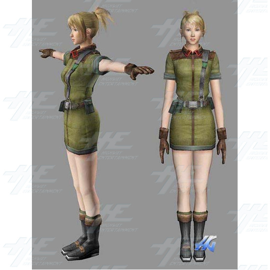 Time Crisis 3 SD (Japan Model) Arcade Machine - Aricia Character Design