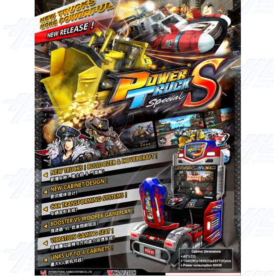 Power Truck Special S Arcade Machine - Power Truck Special S Arcade Machine Flyer