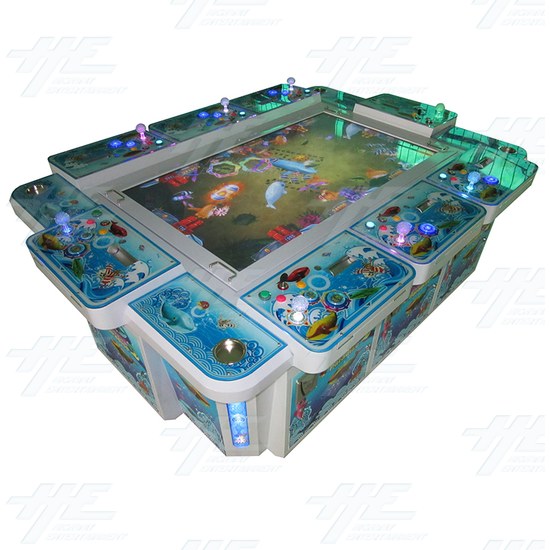 Seafood Paradise 2 58 inch Arcade Machine with Note Acceptor and Thermal Printer - Cabinet