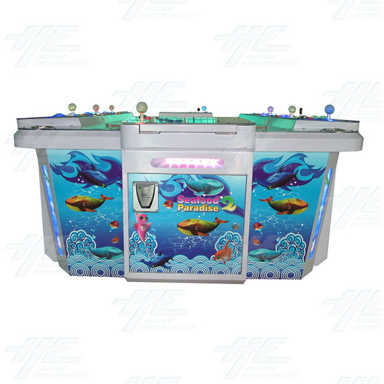 Seafood Paradise 2 58 inch Arcade Machine with Note Acceptor and Thermal Printer - Cabinet Front