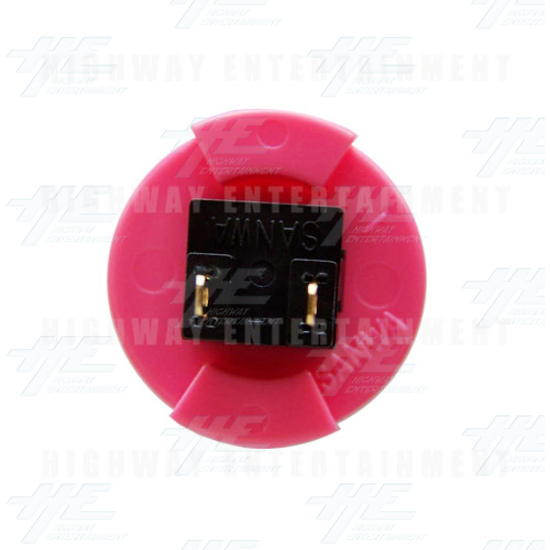 Sanwa Push Button OBSF-30 Pink - Bottom View