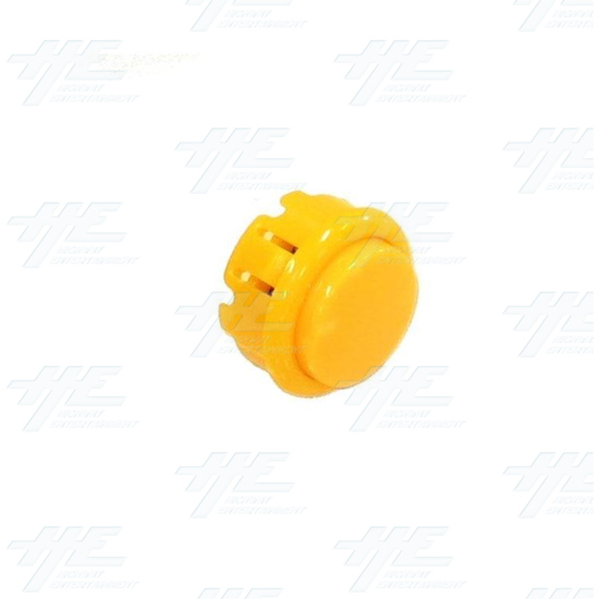 Arcade Pushbutton 33mm - Yellow - Full View