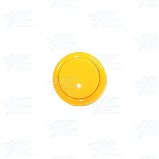 Arcade Pushbutton 33mm - Yellow - Front View