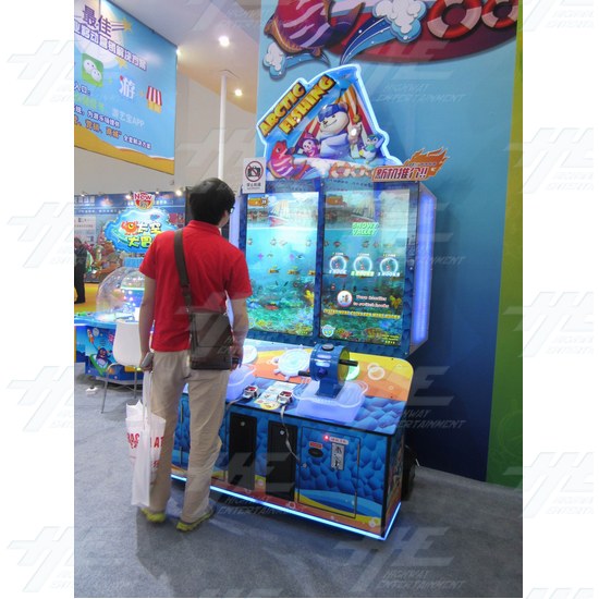 Strike Pro Fishing Arcade Machine - Strike Pro on location