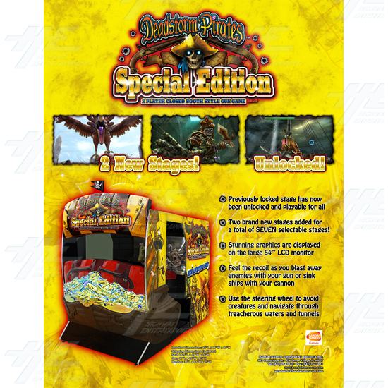 Deadstorm Pirates Special Edition Arcade Machine - Flyer