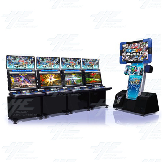 Mobile Suit Gundam Extreme Vs. Maxi Boost On Set (4 seats, 1 monitor) - The four units and monitor (actual product differs from the image)