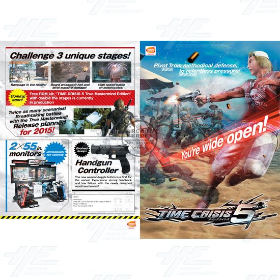 Time Crisis 5 DX Arcade Machine - Time Crisis 5 DX Arcade Machine Brochure