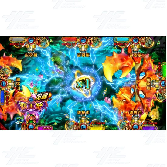 Ocean King 3 Monster Awaken Arcade Fish Machine - 6 to 10 Player Machine - Emperor Crab