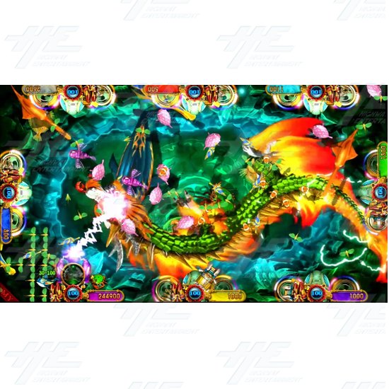 Ocean King 3 Monster Awaken Arcade Fish Machine - 6 to 10 Player Machine - Flaming Dragon