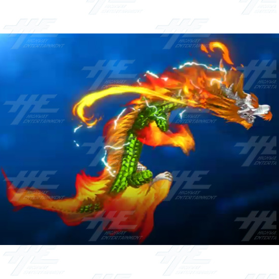 Ocean King 3 Monster Awaken Arcade Fish Machine - 6 to 10 Player Machine - Flaming Dragon - Power Up