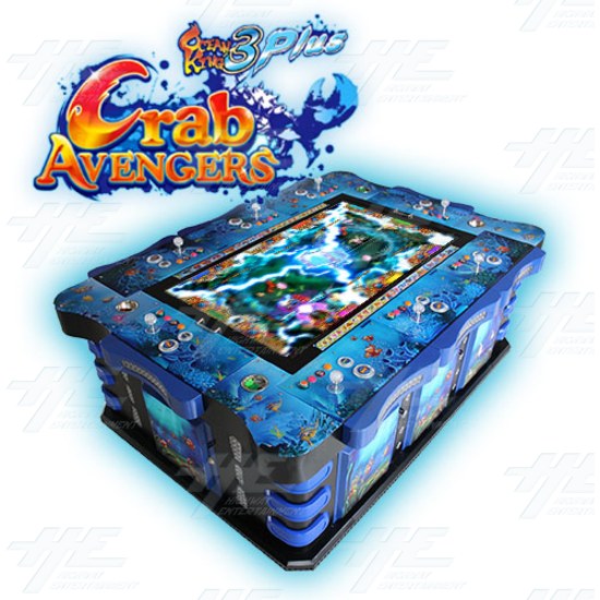 Ocean King 3: Crab Avengers Arcade Fish Machine - 8 players - Arcooda 8 player fish machine angle view