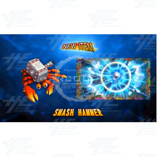 Ocean King 3: Crab Avengers Arcade Fish Machine - 8 players - Smash Hammer Crab