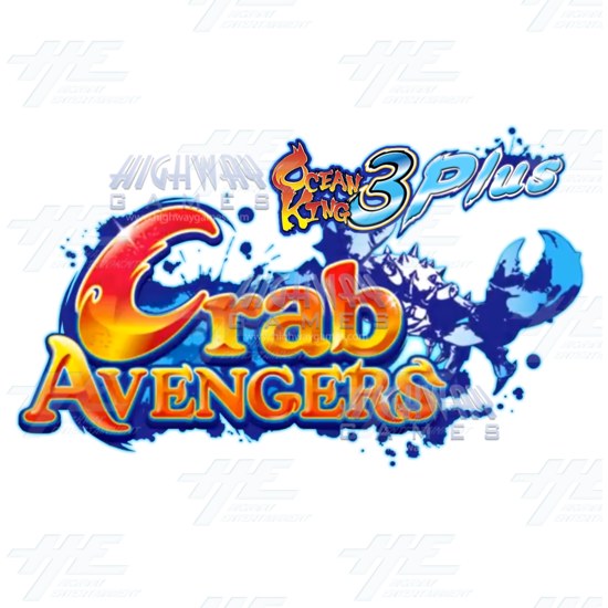 Ocean King 3: Crab Avengers Arcade Fish Machine - 8 players - Ocean King 3 Plus Crab Avengers Logo