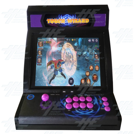 Touch Wizard Desktop (Joystick Model - Purple Version) - Front View