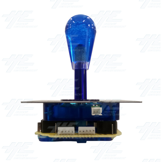 Blue Illuminated Joystick for Arcade Machine - Front View