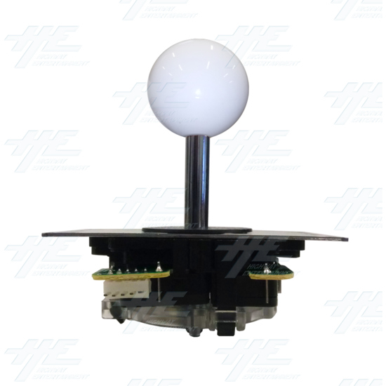 DIY White Arcade Joystick and Buttons Kit for Arcade Machines - White Joystick Front View