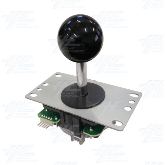 DIY Black Arcade Joystick and Buttons Kit for Arcade Machines - Black Joystick Angle View