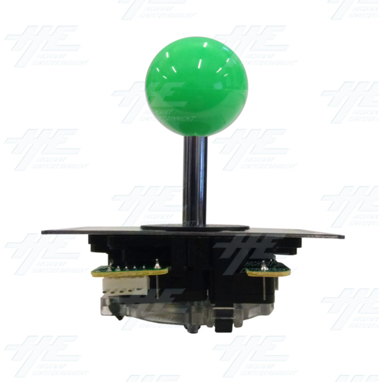 DIY Green Arcade Joystick and Buttons Kit for Arcade Machines - Green Joystick Front View