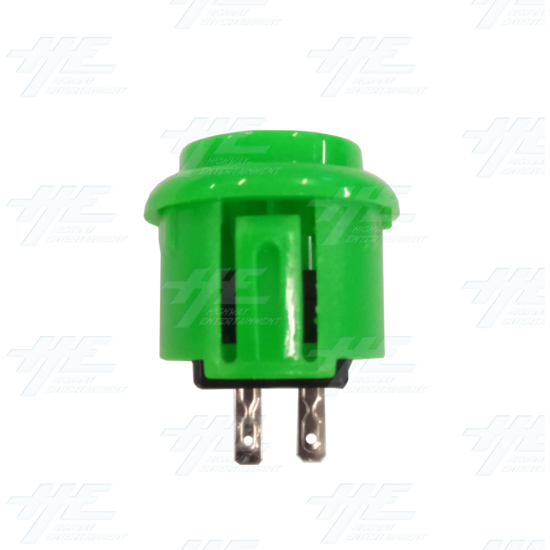 DIY Green Arcade Joystick and Buttons Kit for Arcade Machines - 24mm Green Button Side View